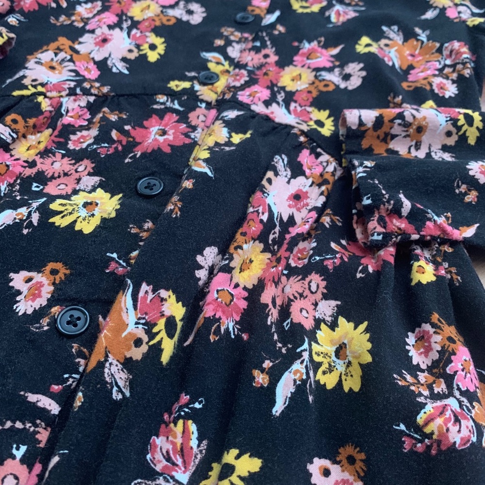 Girls Art Class Floral Dress - Picture 4 of 5